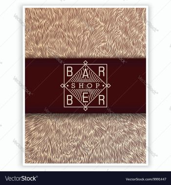 Stylized poster for Barbershop vector image Stylized poster for Barbershop vector image