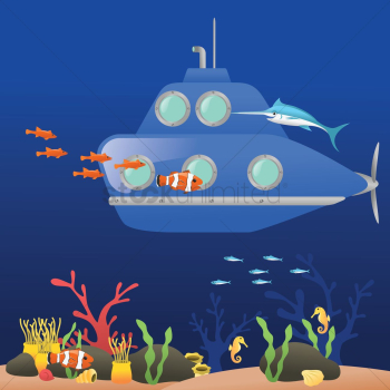 Submarine underwater Submarine underwater
