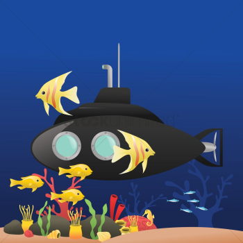 Submarine underwater Submarine underwater