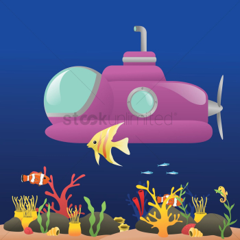Submarine underwater Submarine underwater