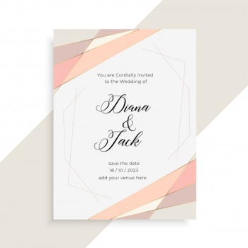Subtle elegant wedding invitation card design Subtle elegant wedding invitation card design