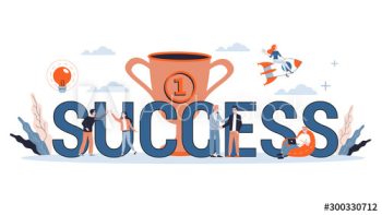 Success web banner concept Success web banner concept