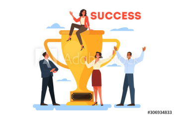 Success web banner concept Success web banner concept