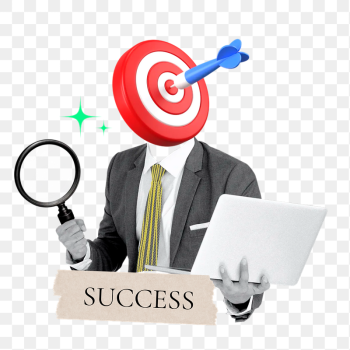 Success word png sticker, target | Free PNG - rawpixel