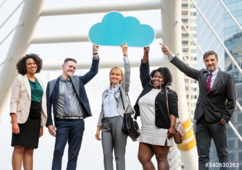 Successful business people in the city Successful business people in the city
