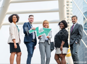 Successful business people in the city Successful business people in the city