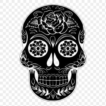 Sugar skull png sticker, Day | Free PNG - rawpixel Sugar skull png sticker, Day | Free PNG - rawpixel