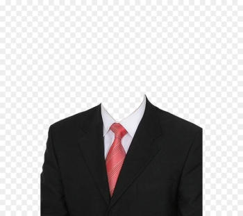 Suit Formal wear Clothing Dress Necktie - Black suit and red tie 
