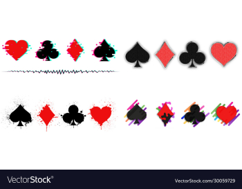 suit playing card symbol on white background