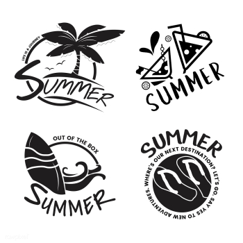 Summer and holiday typography illustration | Free stock vector - 428455 Summer and holiday typography illustration | Free stock vector - 428455