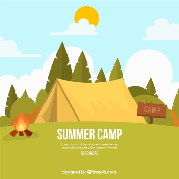 Summer camp background Summer camp background