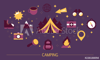 Summer camp concept Summer camp concept