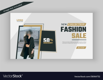 summer fashion sale social media banner template