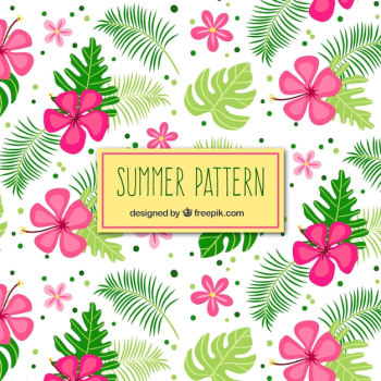 Summer flower pattern Summer flower pattern