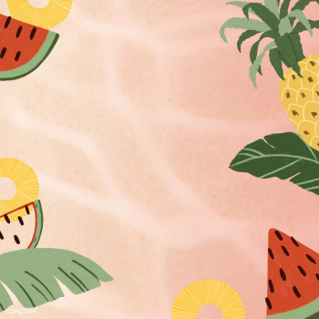 Summer fruits social template illustration | Free  illustration - 2330695