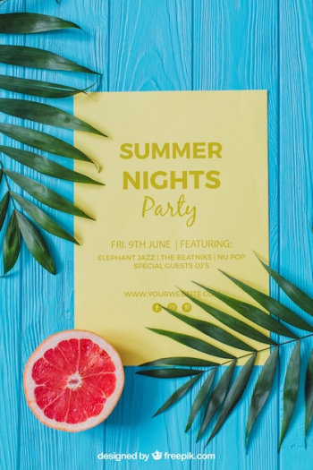 Summer party concept Summer party concept