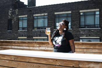 Summer Rooftop Drink Model Summer Rooftop Drink Model