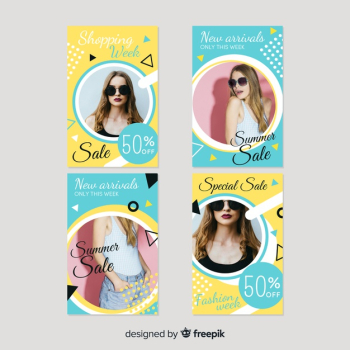 Summer Sale Instagram Stories Templates | Download now free vectors on Freepik