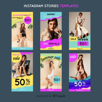 Summer Sale Instagram Stories Templates | Download now free vectors on Freepik