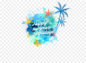 Summer - Summer coconut and starfish Summer - Summer coconut and starfish