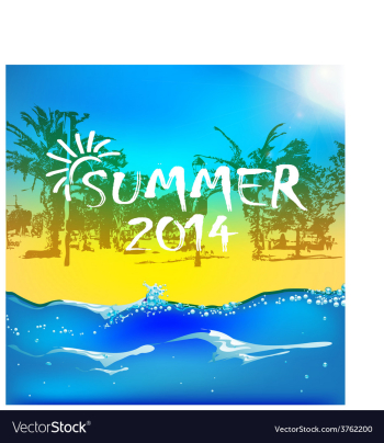 Summer time background vector image Summer time background vector image