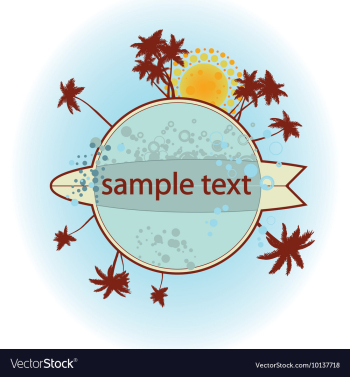 Summer vector image Summer vector image