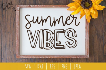 Summer Vibes SVG, DXF, EPS, PNG, JPEG Summer Vibes SVG, DXF, EPS, PNG, JPEG