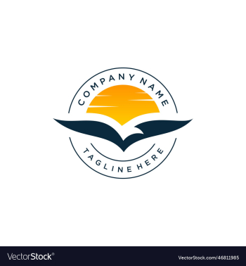sun bird logo design template birds fly sun bird logo design template birds fly