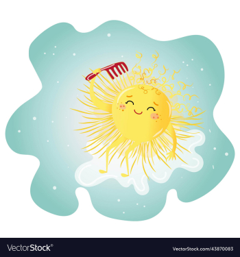 sun combs its rays blue delicate background sun combs its rays blue delicate background