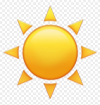 Sun Emoji Emojis Emojisticker Sunrise Sunset Sunny - Sun And Cloud Emoji