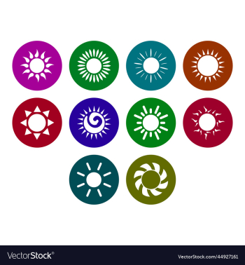 sun icon set sun icon set