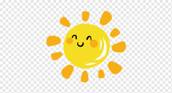 sun illustration, Cartoon Sunlight, Cartoon sun smiley, cartoon Character, orange, logo png