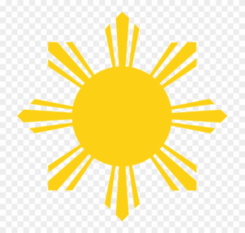 Sun Rays Yellow - Philippine Flag Sun