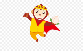 Sun Wukong Chinese New Year Chinese zodiac Lunar New Year Illustration - The festive cartoon monkey on the calendar 