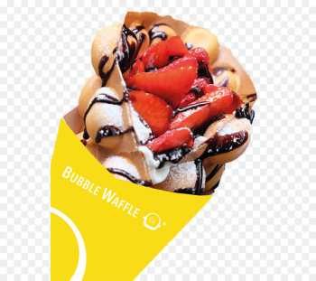 Sundae Belgian waffle Junk food Fast food - bubble Waffle Sundae Belgian waffle Junk food Fast food - bubble Waffle