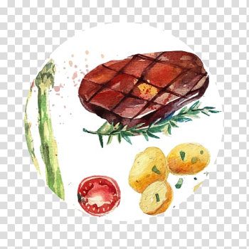 Sunday roast Chicken fried steak T-bone steak Vegetable, vegetable transparent background PNG clipart