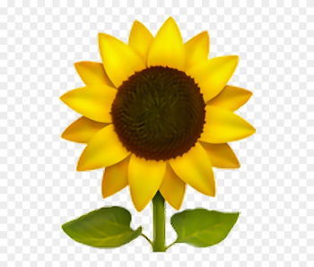 Sunflower Emoji Flower Sun Freeedit Iphone Cute - Sunflower Emoji Png