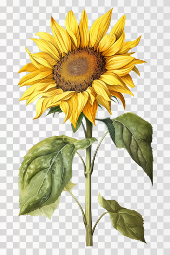 Sunflower Flower, PNG transparent background