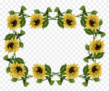Sunflower Pics Frame - Sunflower Border Sunflower Pics Frame - Sunflower Border