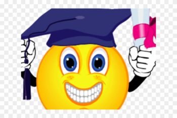 Sunglasses Emoji Clipart Scholar - Graduation Smiley Face Clip Art