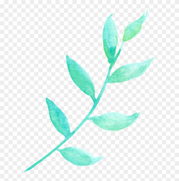 Sunlight And Green Leaf Cartoon Transparent Material - Calligraphy Flower Paint Png