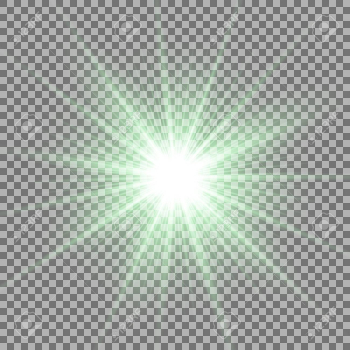 Sunlight With Lens Flare Effect, Shining Star On Transparent ...