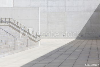 Sunny concrete courtyard Sunny concrete courtyard