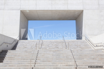 Sunny concrete steps Sunny concrete steps