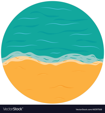 sunny day sea beach circle background sunny day sea beach circle background