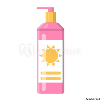 Sunscreen cream bottle Sunscreen cream bottle
