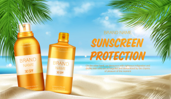 Sunscreen protection cosmetic Free Vector Sunscreen protection cosmetic Free Vector