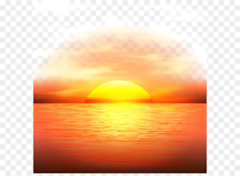 Sunset Adobe Illustrator - Vector sunset 