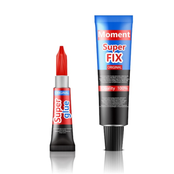 Super and moment glue tubes realistic vector Super and moment glue tubes realistic vector
