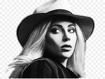 Super Bowl Li Halftime Show, Lady Gaga, Star Is Born, Face, Hat PNG